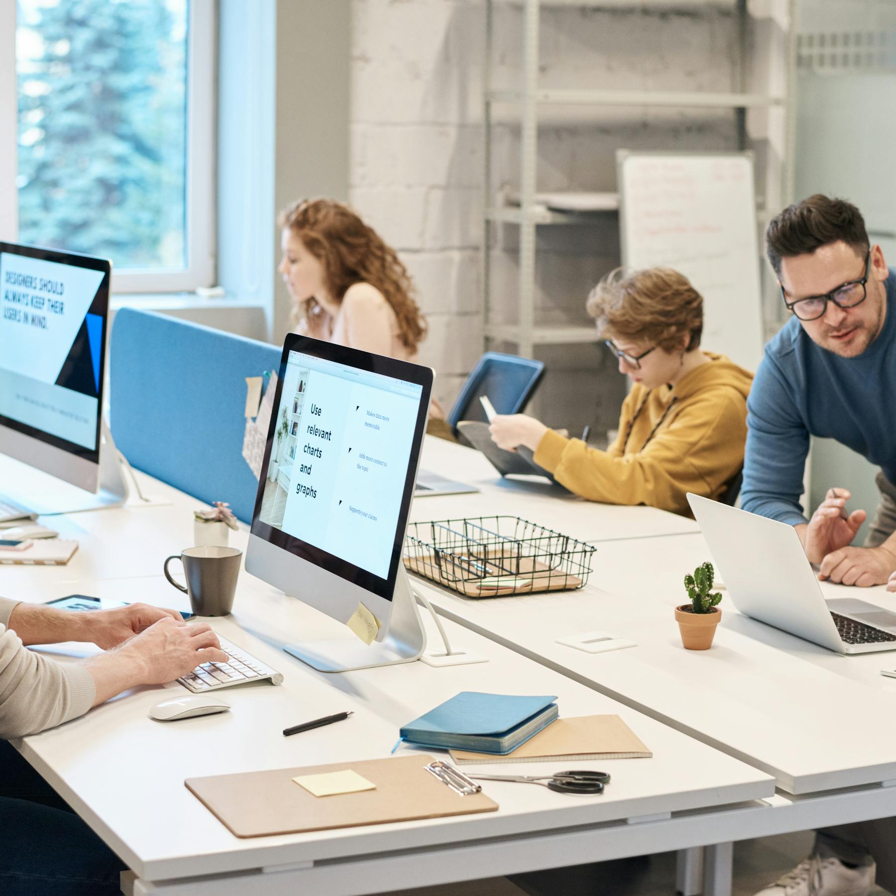 Das Team von Biene 365 bei der Zusammenarbeit